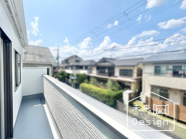 宇治市五ケ庄一里塚　1号地　新築戸建住宅 バルコニー