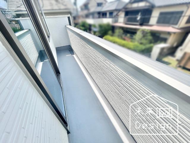 宇治市五ケ庄一里塚　1号地　新築戸建住宅 バルコニー