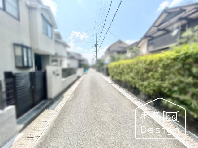 宇治市五ケ庄一里塚　1号地　新築戸建住宅 前面道路含む現地写真