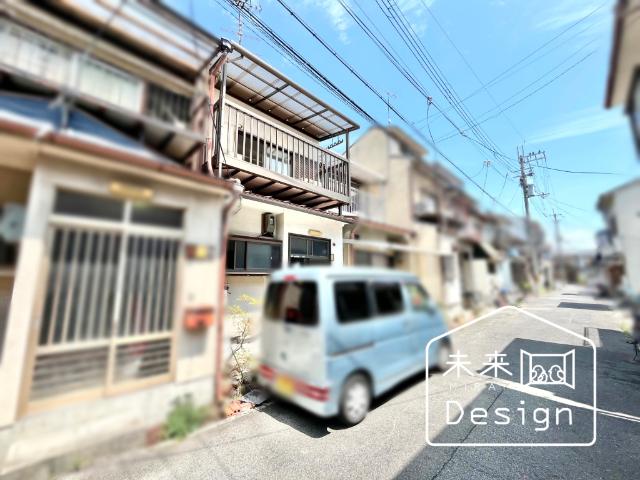 宇治市小倉町南堀池　中古テラスハウス 前面道路含む現地写真