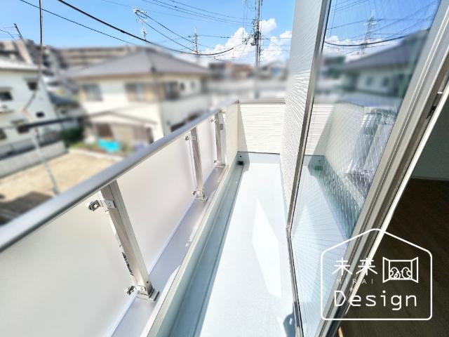 宇治市羽拍子町　1号地　新築戸建住宅 バルコニー