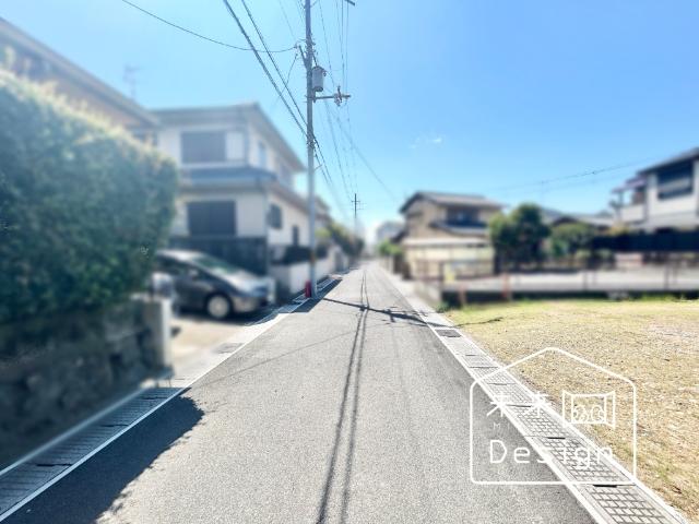 宇治市広野町寺山　1号地　新築戸建住宅 前面道路含む現地写真