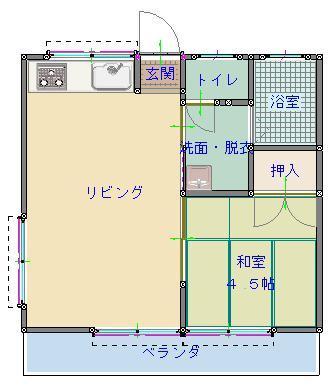ひまわりコーポⅠ（201） 間取り図画像