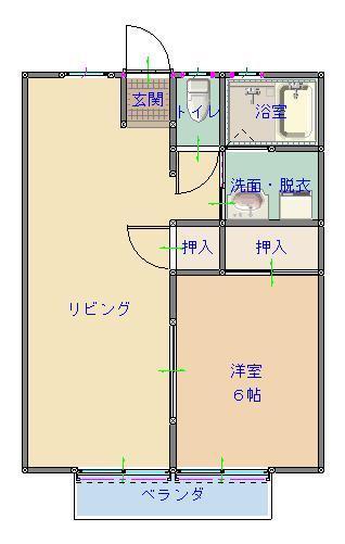スマイルコーポⅡ（201） 間取り図画像