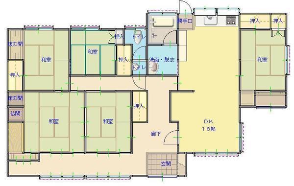 小林市細野中古戸建 間取り図画像