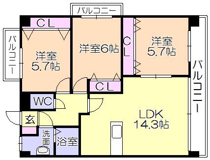 間取図(平面図)