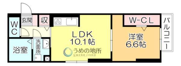 ｸﾞﾗﾝﾃﾞｼｪﾁｵ千本杉II（202） 間取り図画像