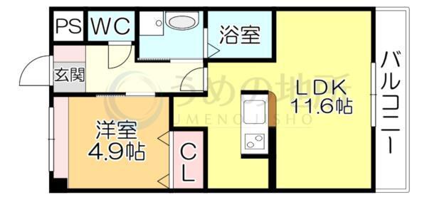 ｸﾞﾗﾝﾃﾞｨｰﾙﾎｰｸ花畑（105） 間取り図画像