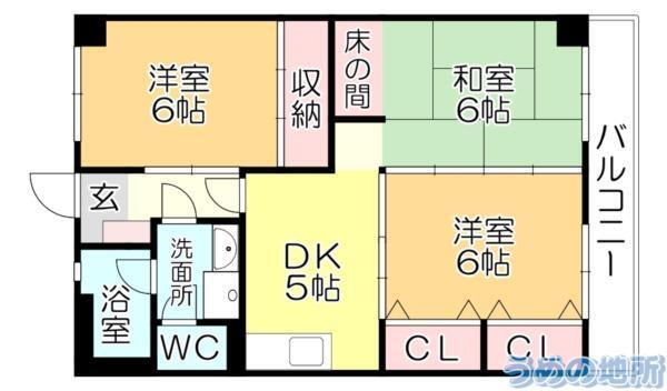 翠水ﾋﾞﾙ（303） 間取り図画像