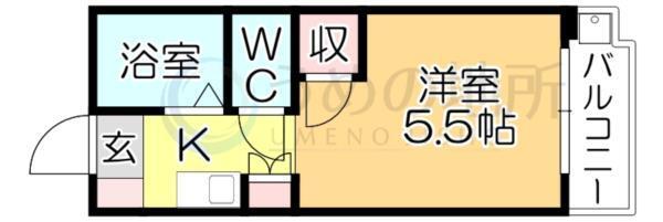 ﾍﾞｽﾄ久留米工大ﾋﾞﾙ（301） 間取り図画像