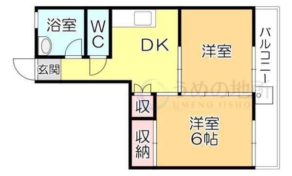 ﾍﾞｱｰｽﾞﾏﾝｼｮﾝ（408） 間取り図画像