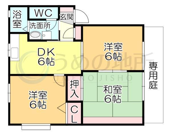 ｸﾞﾘｰﾝｴｸｾﾙ小森野A（101） 間取り図画像