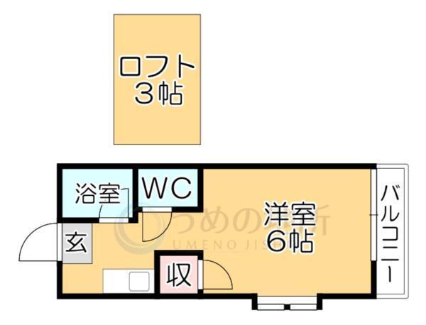 ﾄﾞﾙﾌｨﾝﾊｲﾑ（203） 間取り図画像