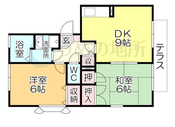 ﾆｭｰﾗｲﾌつぶくB棟（1期）（102） 間取り図画像