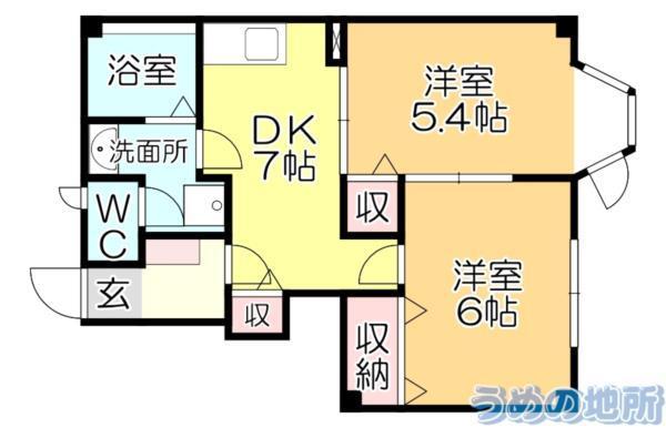 ｾﾚｰﾉ（102） 間取り図画像