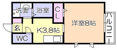 ﾍﾞﾙﾈｰｼﾞｭII（201） 間取り図画像