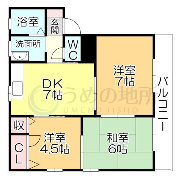 ﾌﾚｸﾞﾗﾝｽｼｵﾝ（201） 間取り図画像