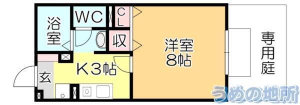 ﾏｰｻ･ｼﾞｭﾈｽII（103） 間取り図画像
