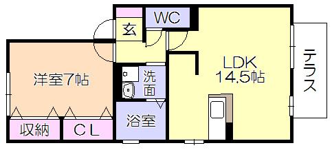 ﾘﾋﾞﾝｸﾞﾀｳﾝ江戸屋敷D棟（112） 間取り図画像