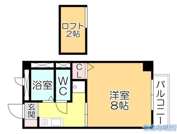 ｸﾞﾗﾝﾍﾞｰﾙ櫛原（202） 間取り図画像