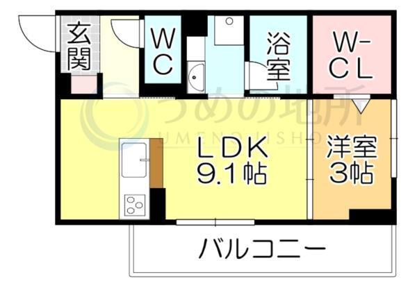 D-ROOM＋西町（106） 間取り図画像
