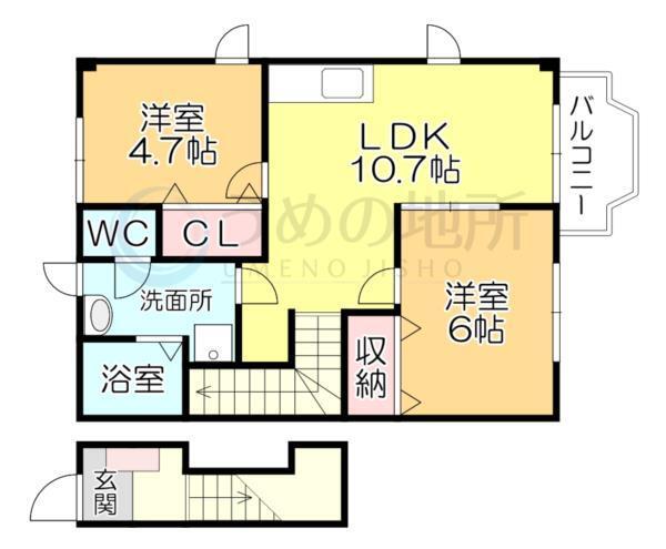 ｾﾚｰﾉ（201） 間取り図画像