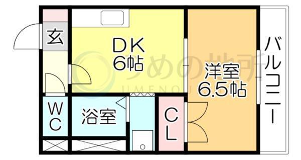 ﾋﾟｭｱｸﾛ-ﾈI（208） 間取り図画像