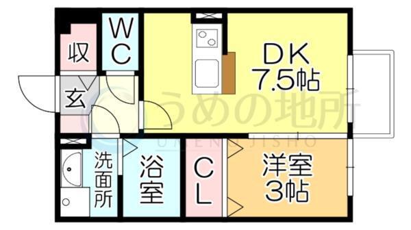 ｴﾄﾜｰﾙ（205） 間取り図画像