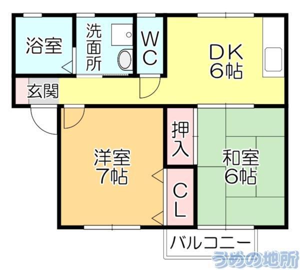 ﾊﾟｰｸﾊｲﾂﾐｽﾞﾏ（201） 間取り図画像