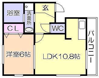 ﾒｿﾞﾝ・ｴﾄﾜｰﾙ（302） 間取り図画像