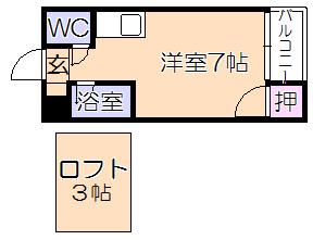 ﾛﾌﾄH＆A（202） 間取り図画像