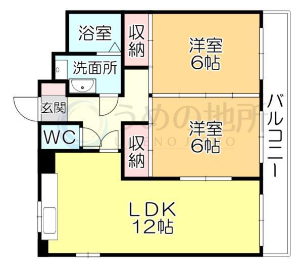 ﾒｿﾞﾝ筑紫（4D） 間取り図画像