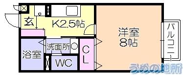 ｱｾﾞﾘｱｺｰﾄ（105） 間取り図画像