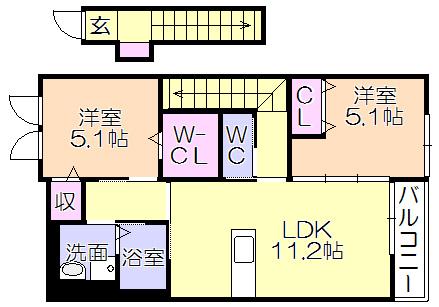 ｿﾗｰﾚ梅満（207） 間取り図画像