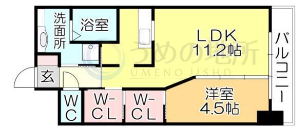 GRAND AI KURUME（504） 間取り図画像