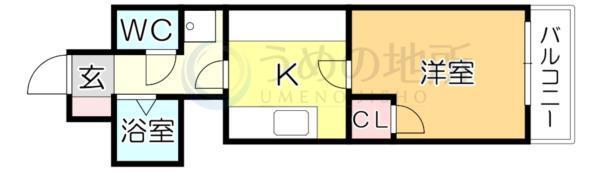 北原ﾋﾞﾙ（203） 間取り図画像