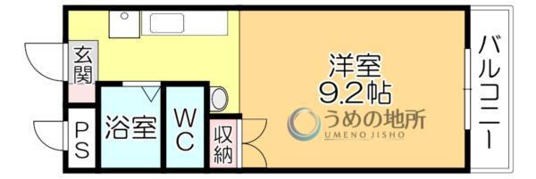 ｻﾝ・ｱｯﾌﾟﾋﾞﾙ（201） 間取り図画像