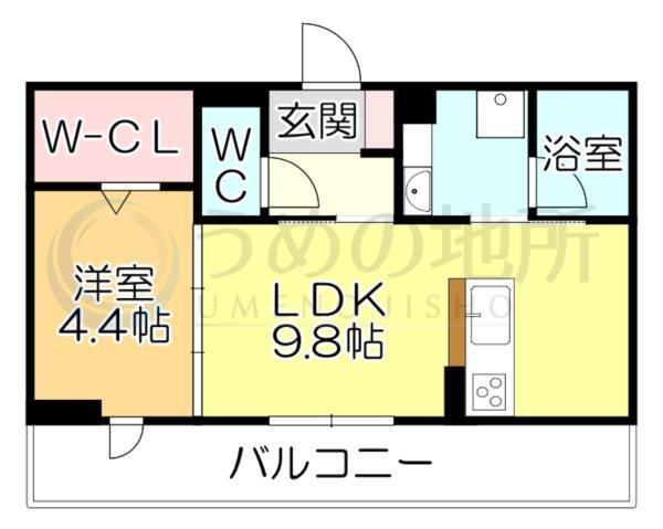 D-ROOM＋西町（203） 間取り図画像