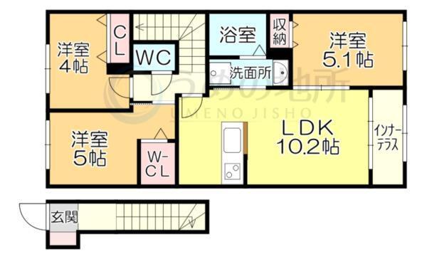 Mana（203） 間取り図画像