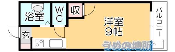 ﾙﾋﾟﾅｽ（302） 間取り図画像