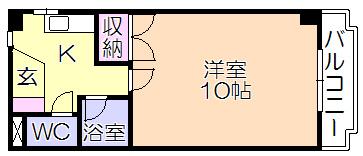 ﾙﾅﾘｱｽ　旧ｺｰﾎﾟ里村（302） 間取り図画像