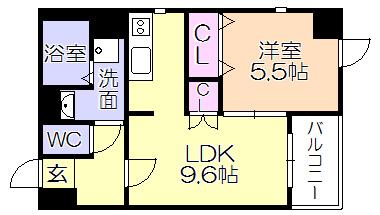 J-PLACE東町（801） 間取り図画像