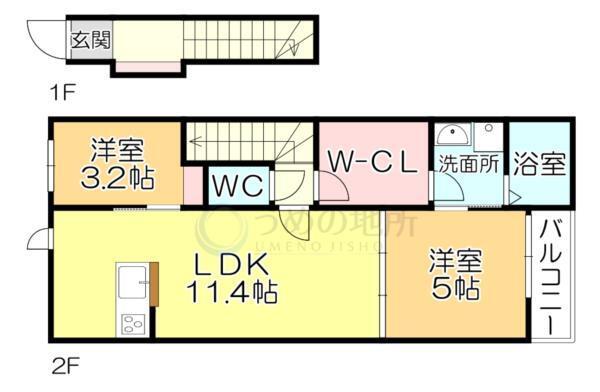 L-bloom東櫛原（202） 間取り図画像