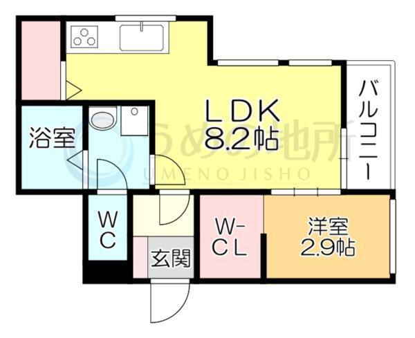 TRIOVE JR久留米ｱｸｼｽ（203） 間取り図画像