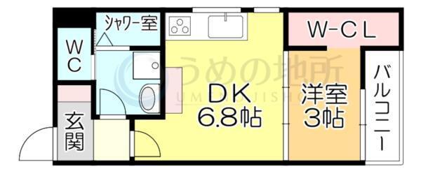 TRIOVE JR久留米ｱｸｼｽ（101） 間取り図画像