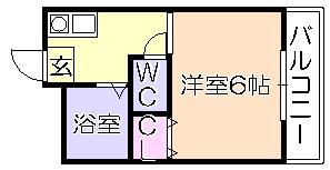 ｺｰﾎﾟｱｾｯﾂ38（208） 間取り図画像