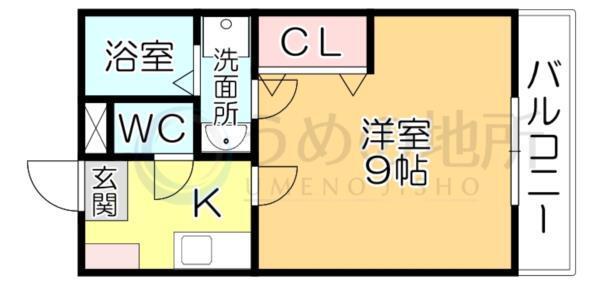 ﾘﾌﾞﾚｱ久留米駅前C棟（102） 間取り図画像