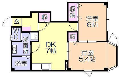 ｾﾚｰﾉ（104） 間取り図画像