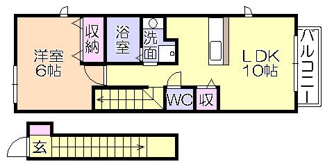 ﾍﾟﾙﾗ（203） 間取り図画像