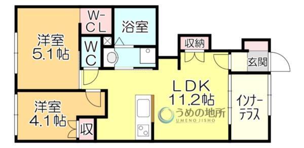 Light snow（108） 間取り図画像